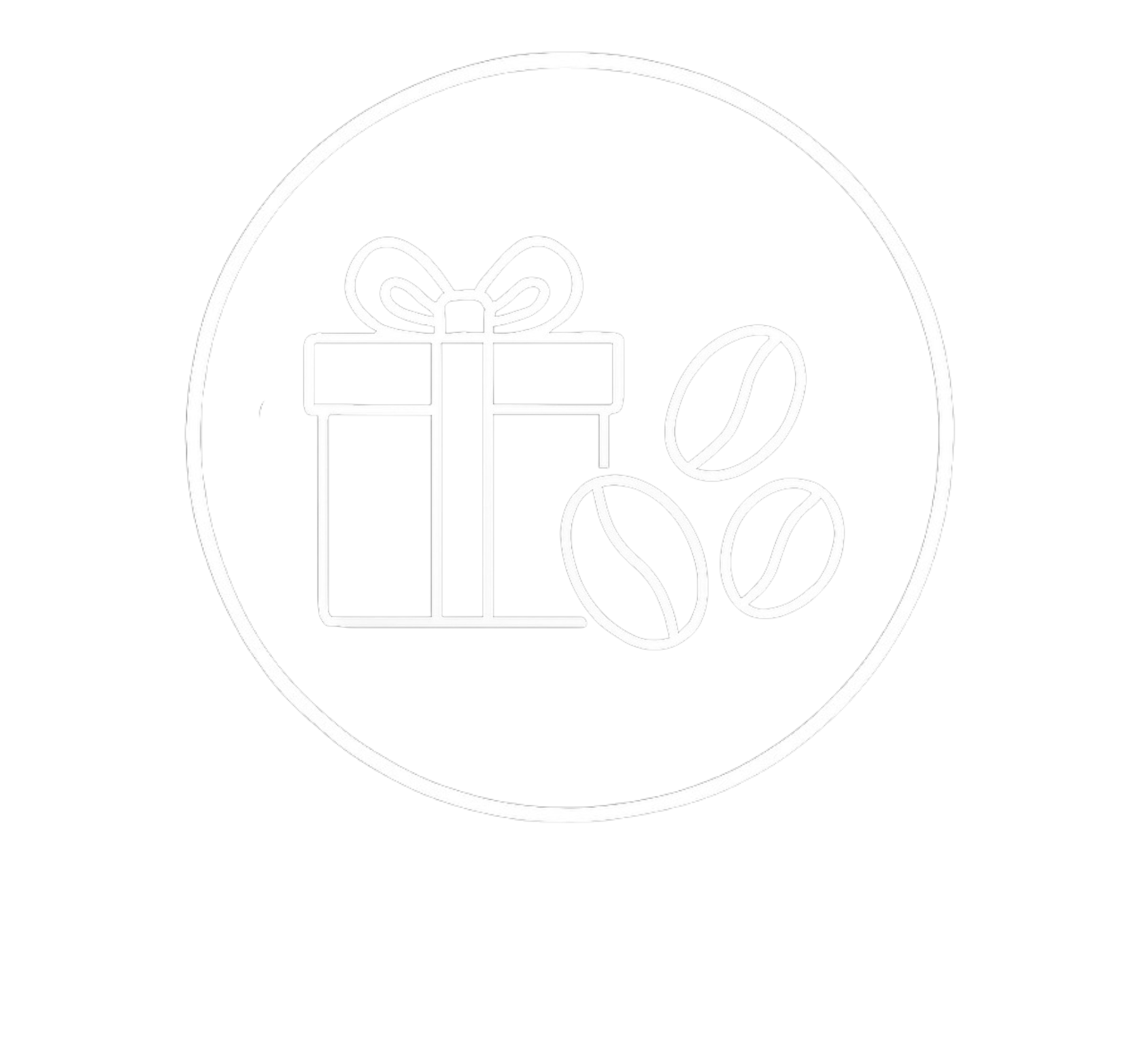 Geschenke Icon Weiss Deine Kaffeerösterei