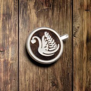 Kaffee-Geschenke 15 Deine Kaffeerösterei Latte Art - Schwan Pin