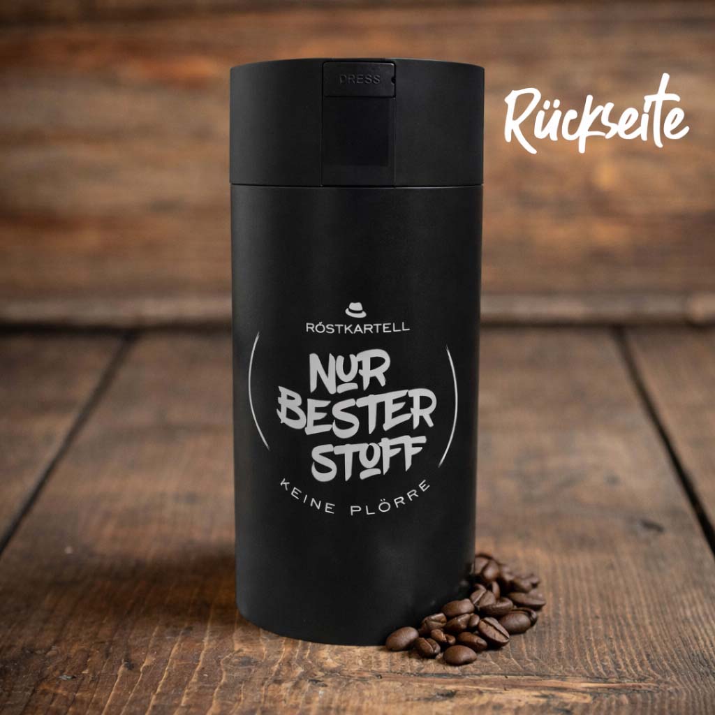 Vakuum Kaffeedose 3 Deine Kaffeerösterei Vakuum-Kaffeedose mit Kaffeebohnen zur aromadichten und luftfreien Lagerung