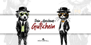 Kaffee-Geschenke 26 Deine Kaffeerösterei Geschenkgutschein Katze und Hund