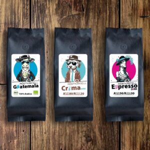 Drei aromatisch milde Kaffeesorten mit schokoladigen Noten vom Röstkartell in einer Aromaschutzverpackung