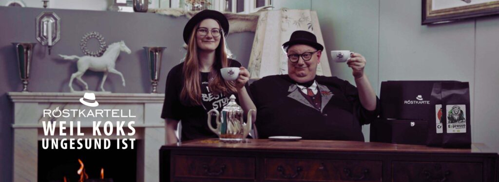 Titelbild Kaffee weil Koks ungesund ist mit Kristin und Dirk